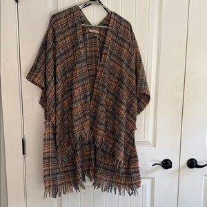 Plaid Fringe Women's Wrap